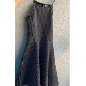 H&M Black And White Dot Tank Top Flowy Dress